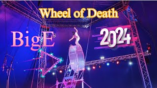 Wheel of Death circus stunt ll BigE2024 [upl. by Hellah]