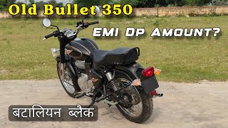 Finally Old Bullet 350 Standard is Here  Dp Amount EMI  only 215000  New Updates  बटालियन ब्लैक [upl. by Yrgoerg]