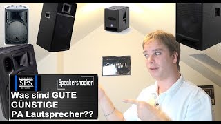 Günstige PA Lautsprecher PA Subwoofer kaufempfehlung Die sind gut [upl. by Irpac]