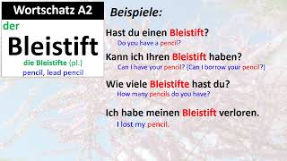 Wortschatz A2 Bleistift [upl. by Garret]