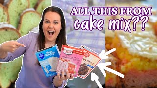 BOX CAKE MIX Recipes YOU NEED to make  EASY DESSERTS anyone can make [upl. by Einnaffit]