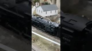 Lake Erie Southern 482 7793 blowing whistle  New Haven 3016 whistle modelrailroad [upl. by Giselle]