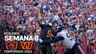 Chicago Bears vs Washington Commanders  Resumen NFL en español  Semana 8  NFL Highlights 2024 [upl. by Severson]