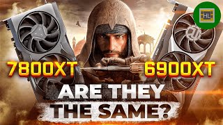 RX 7800XT vs RX 6900XT  The same GPU [upl. by Kotta]