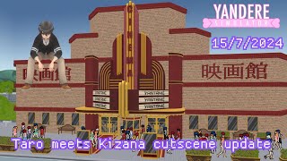 quotTaro meets Kizanaquot cutscene update 1572024  Yandere Simulator [upl. by Kletter]