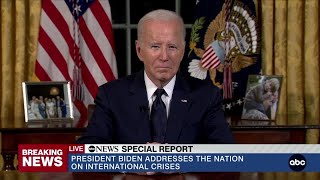 Biden delivers rare Oval Office address [upl. by Rutherford]