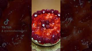 Cheesecake al limone e lamponi neipertee food song brownie dance recipe music cooking perte [upl. by Amsaj386]