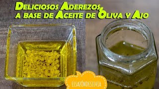 Deliciosos aderezos a base de Aceite de Olivo y Ajo  ElSazóndeSilvia [upl. by Gellman]