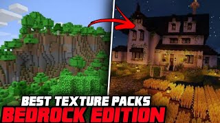 5 BEST BEDROCK EDITION TEXTURE PACKS FOR MINECRAFT IN 2022 1080P HD [upl. by Maynord250]