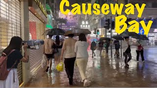 Causeway BaywalkingASRM Walking TourRain WalkHong Kong Walkingwalk銅鑼灣雨天🌧️18 OCT 2023 [upl. by Mufi]