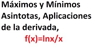 Maximos y mínimos Aplicaciones de la Derivada y puntos críticos [upl. by Placido]