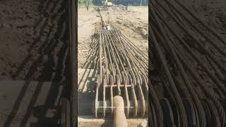 Trenchless pipe dragging construction technique [upl. by Ecirrehs]