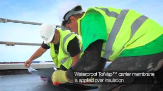 Elastaseal Warm Roof System Application – Unity Academy Blackpool [upl. by Siberson]