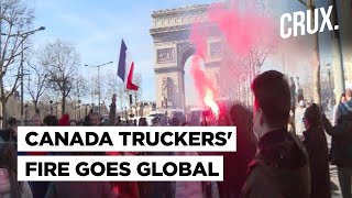 Canada To France New Zealand Ottawa Truckers Inspire Worldwide Protest  Trudeau Vs Freedom Convoy [upl. by Elma]