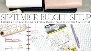 September 2024 Cash Envelope Budget Planner Setup  Setting Up My Planner for the New Month [upl. by Hardigg]