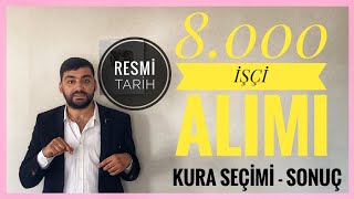 8000 İŞÇİ ALIMI SONUÇLARI NE ZAMAN AÇIKLANACAKKURA ÇEKİMİ CANLI YAYINSAĞLIK BAKANLIĞI KURACANLI [upl. by Grete]