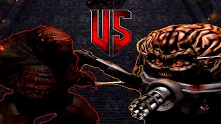 Berzerk Hunter vs Mastermind  DOOM 3 Monster Infighting  DOOM RETRO ARENA [upl. by Nosila]