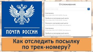 «Почта России» как отследить посылку по трекномеру [upl. by Neenaej614]