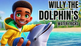 🐬 Willy the Dolphins Water Tricks 🌊🎶 [upl. by Westfall]