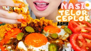 ASMR NASI TELOR CEPLOK SEDAP SUPER VIRAL🍳  ASMR INDONESIA [upl. by Dearden]