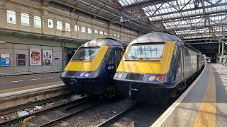 Class 43 HST arriving at Edinburgh Waverley [upl. by Aisemaj588]