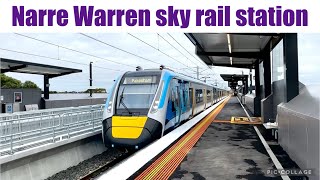 Trains at the new Narre Warren station [upl. by Mallis]