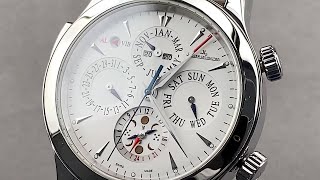 JaegerLeCoultre Master Grande Reveil Perpetual Calendar Moonphase Q163842A JaegerLeCoultre Review [upl. by Sarine223]