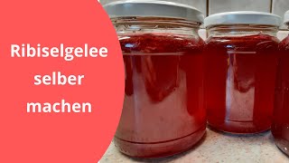 Aus dem Garten ins Glas Ribiselgelee Johannisbeergelee kochen [upl. by Garson]