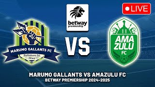 MARUMO GALLANTS VS AMAZULU FC Betway Premiership 202425 Preview Lineup Predictions  Live DStv [upl. by Mills]