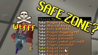 Safe Zone BAITING in PVP Worlds OSRS they think theyre safe [upl. by Gearalt641]