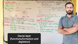 L7 Ozone layer function depletion and its effects  ch14  10th class chemistry [upl. by Attelra]