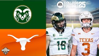 Colorado State Rams Vs Texas Longhorns  College Football 25 Prediction 🔥🏈 [upl. by Adnahs]