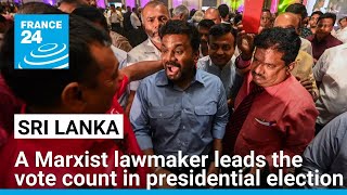 Marxistleaning Anura Dissanayake leads vote count in Sri Lankas presidential election [upl. by Mutua967]