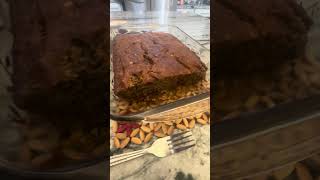 VEGAN BANANA 🍌 CAKE banana vegan cake recipe veganfood shortsfeed shortsvideo viralshort [upl. by Varipapa133]