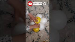 Let us make a Balloon flower WITHOUT Balloon Clip holder  Decoration Ideas shorts youtubeshorts [upl. by Cantu]