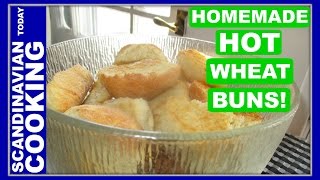 How to Make Danish Hot Wheat Buns  Varme Hveder [upl. by Marinna]