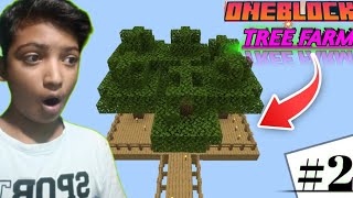 MAKING A TREE FARM IN MY ONE BLOCK WORLD ravigaming00 gamer fleet [upl. by Nosnevets831]