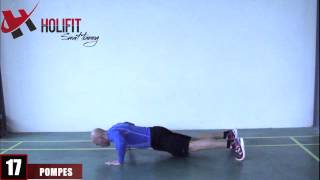 Exercice fitness  Pompes [upl. by Ashbey]