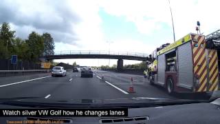 DRIVING MAD  M25 after collision [upl. by Suoivatnom]