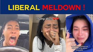 The Most Unbelievable Liberal Reactions to Trumps Win Over Kamala trumpupdate kamalaharris [upl. by Cha376]