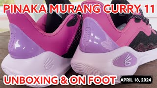 PINAKA MURANG CURRY 11 SHOES NA NABILI NATIN  UNBOXING AND ON FOOT [upl. by Isabel724]