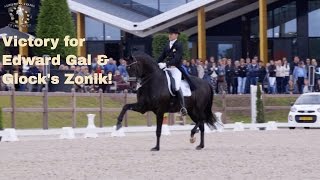 Edward Gal and Glocks Zonik wins Prix St George at de Peelbergen Netherlands [upl. by Neerol]