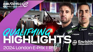 A HUGE moment for the Championship battle 👀  Round 15 Hankook London EPrix Qualifying Highlights [upl. by Ititrefen]