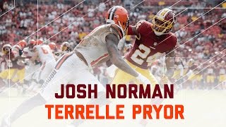 Josh Norman vs Terrelle Pryor  Browns vs Redskins  NFL Week 4 Player Highlights [upl. by Elmajian]