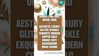 Kohathite  Free Happy Passover Greetings Pesach Jewish Printable Online Card Aesthetic Luxury Glit [upl. by Torin]