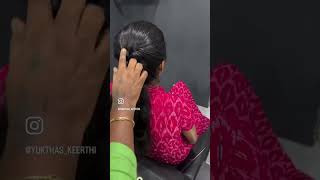 Stylish party hairstyle shortstamil sareeshoppingonlinetamil [upl. by Aram]