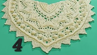 How To Crochet Shawl Pattern Free Tutorial part 4 [upl. by Fishbein]