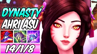 DYNASTY AHRI MID FULL AP GAMEPLAY  AHRI ASU REWORK  League of Legends [upl. by Kcirret]