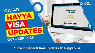 Hayya Visa New Updates amp Current Status October 2023  Hayya With Me amp A1 Visa  DohaGuidescom [upl. by Nairret]