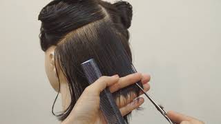 S 004 헤어커트 나칭 테크닉 I Hair Cut Notching Technic I [upl. by Lirrad732]